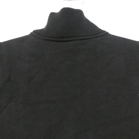 GROGGY | small | Black Sleeveless Zip-Up Sweatshirt Vest | Zip-Up Pockets - Picture 13 of 16